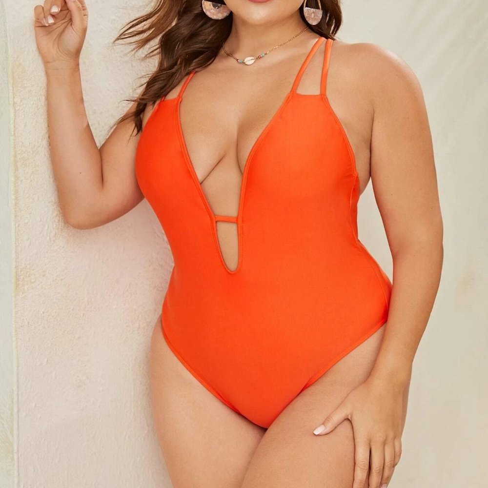 Orange Swimsuit 2x/size 16